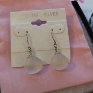 Rose Quartz 925 SS Earrings